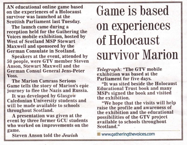 Jewish Chronical - 5th Feb 2016