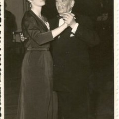 Evelyn dancing with Paul Fields. He brought the family to Glasgow when they were bombed out of London.