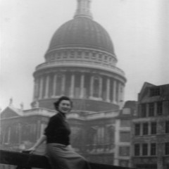 Halina at St Paul's, London in 1953