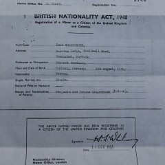 British Nationality Document