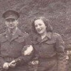 Judith and Haeold at Warburg, Germany in March 1946