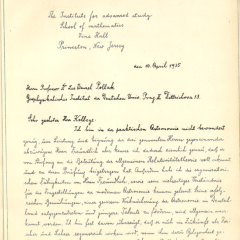 letter from Einstein