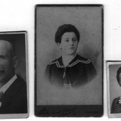 The Langer family. Rudolf c1940, Paula Lamm c1912, Brigitte 1947