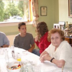 Susan with grandchildren